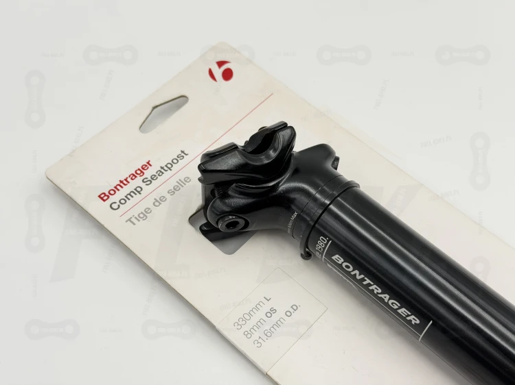 Sztyca Bontrager Comp 31.6/330mm zdjęcie obrazuje górna część sztycy czyli element mocujący siodełko ze sztyca