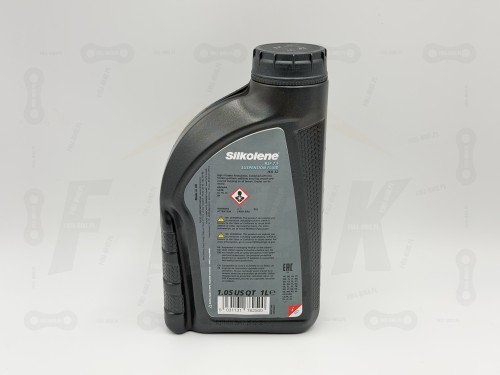 Olej Fuchs Siloklene RSF7.5 ISO 32 1L główne zdjęcie produktu zrobione od tyłu butelki z logiem producenta i dokładanymi parametrami