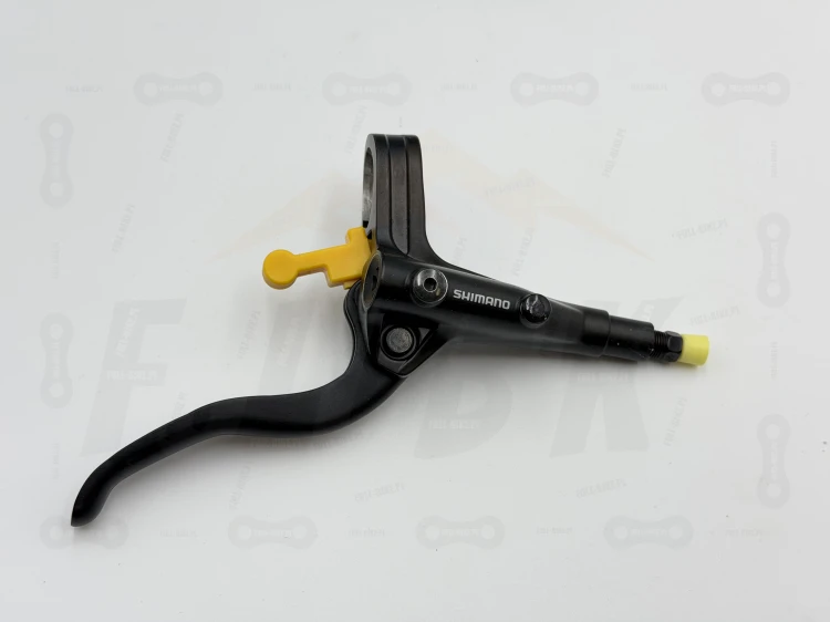 Hamulec tarczowy Shimano Mt-401/410 zbliżenie na klamkę hamulcowa