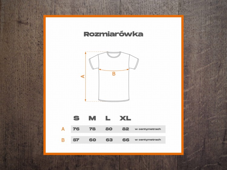 Tabela rozmiarów koszulki