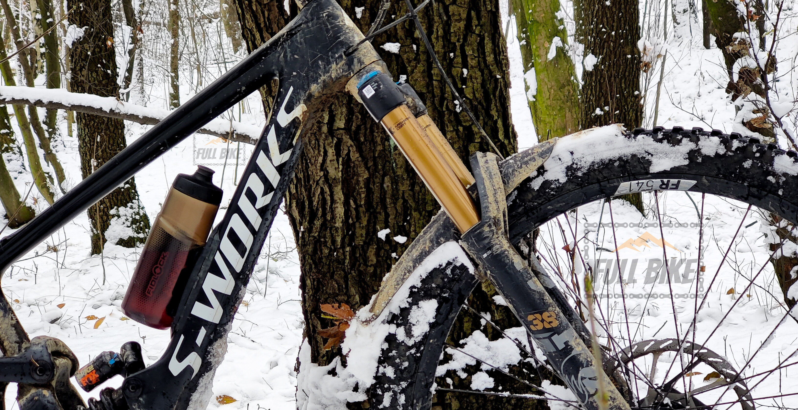 Rower enduro w śniegu